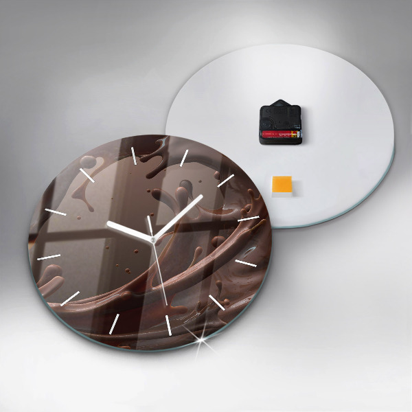 Reloj de cristal redondo Cacao
