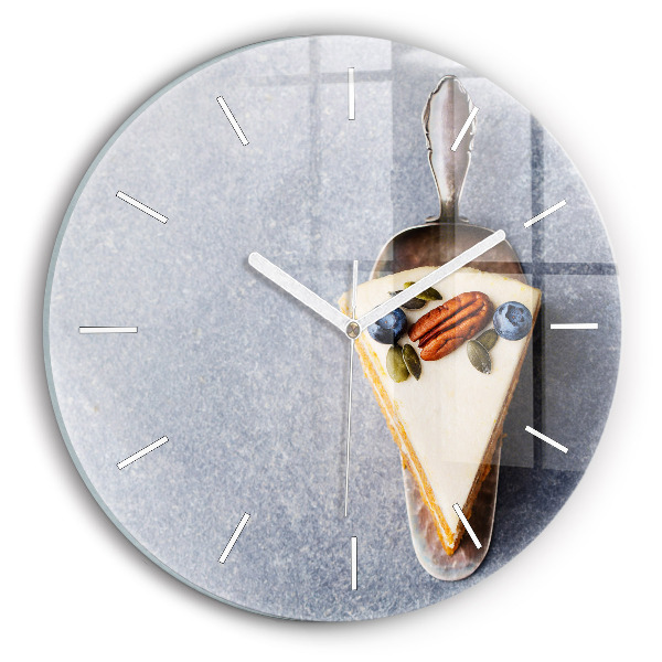 Reloj de pared redondo Trozo de tarta