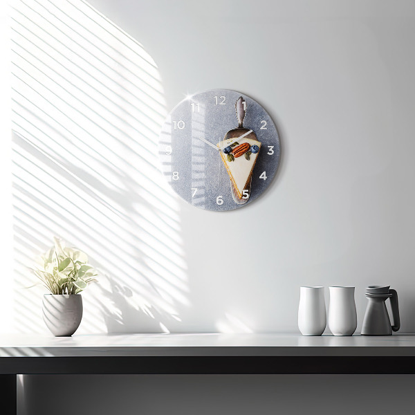 Reloj de pared redondo Trozo de tarta
