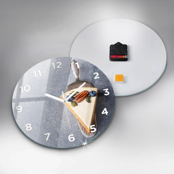 Reloj de pared redondo Trozo de tarta