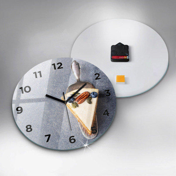 Reloj de pared redondo Trozo de tarta