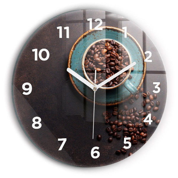 Reloj redondo pared Taza de café