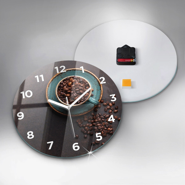 Reloj redondo pared Taza de café