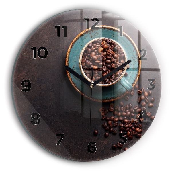 Reloj redondo pared Taza de café