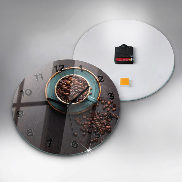 Reloj redondo pared Taza de café