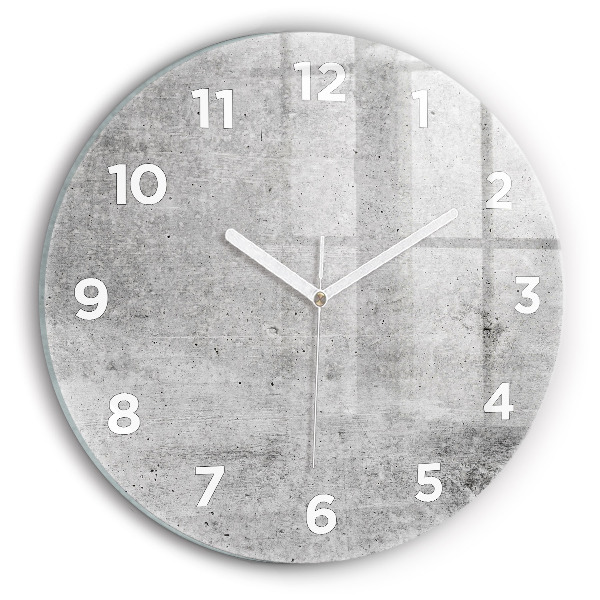 Reloj de cristal redondo Pared en bruto