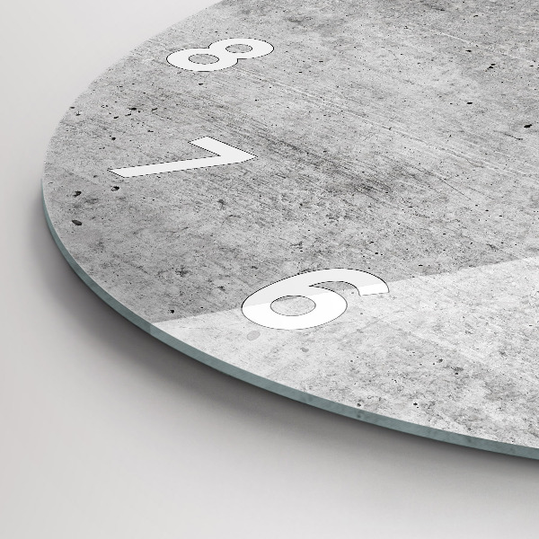 Reloj de cristal redondo Pared en bruto