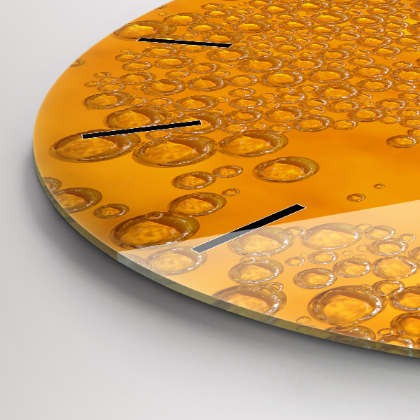 Reloj de cristal redondo Cerveza