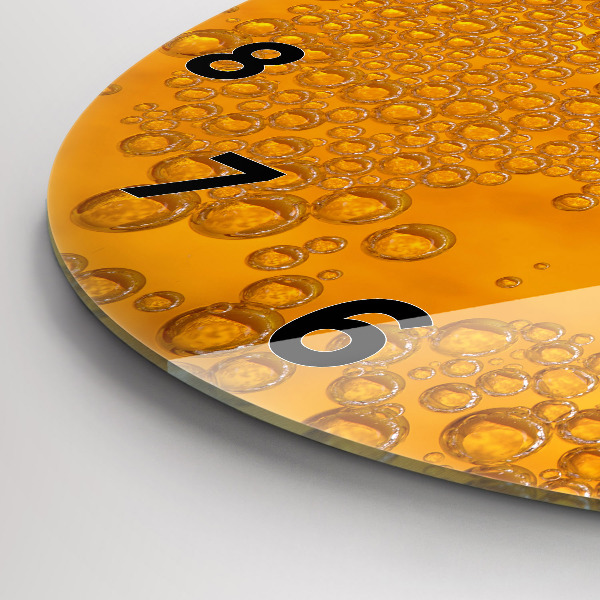 Reloj de cristal redondo Cerveza