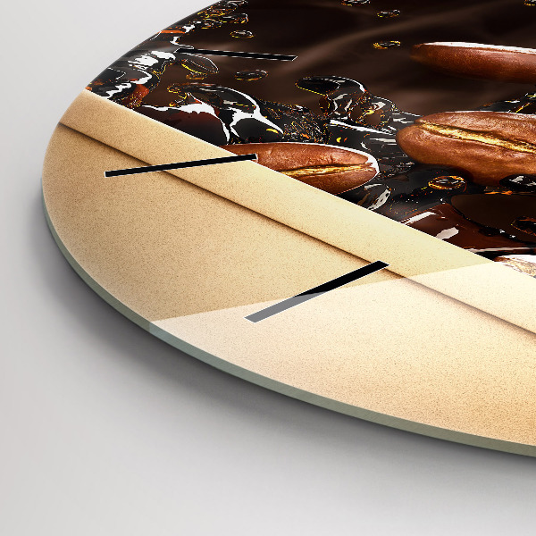 Reloj de pared redondo Café caliente