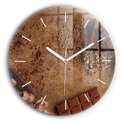 Reloj de pared redondo Barritas de chocolate