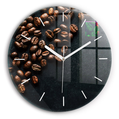 Reloj redondo pared Granos de café