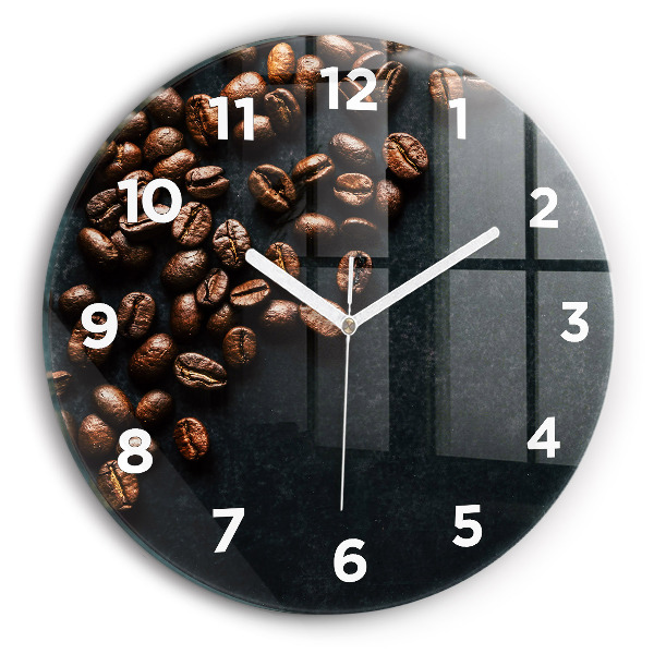 Reloj redondo pared Granos de café