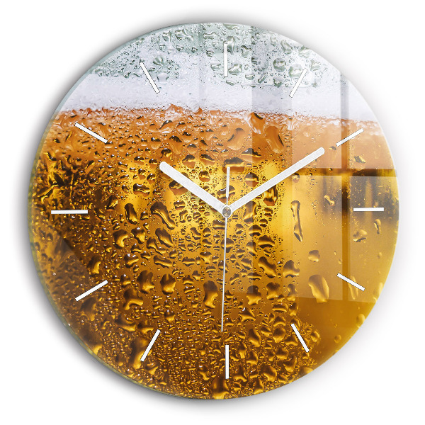 Reloj de pared redondo Jarra de cerveza