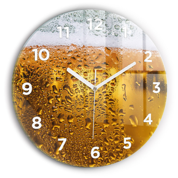Reloj de pared redondo Jarra de cerveza