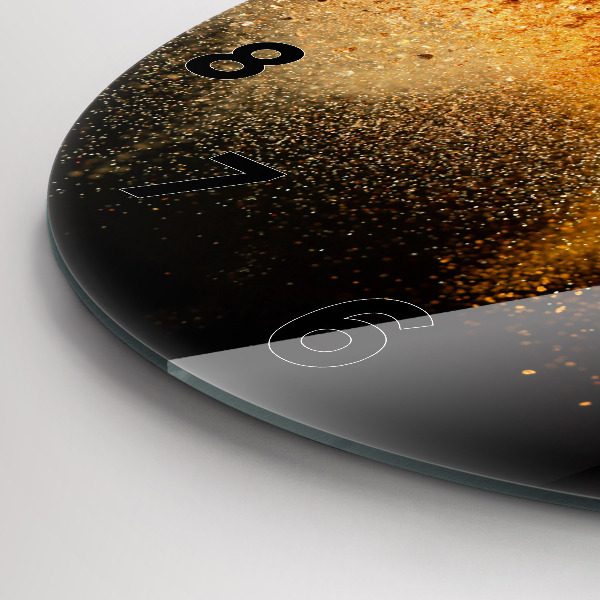 Reloj de cristal redondo Especias esparcidas