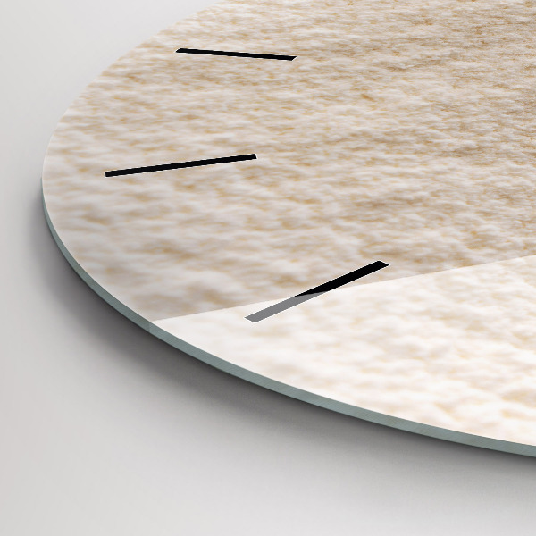 Reloj de cristal redondo Harina