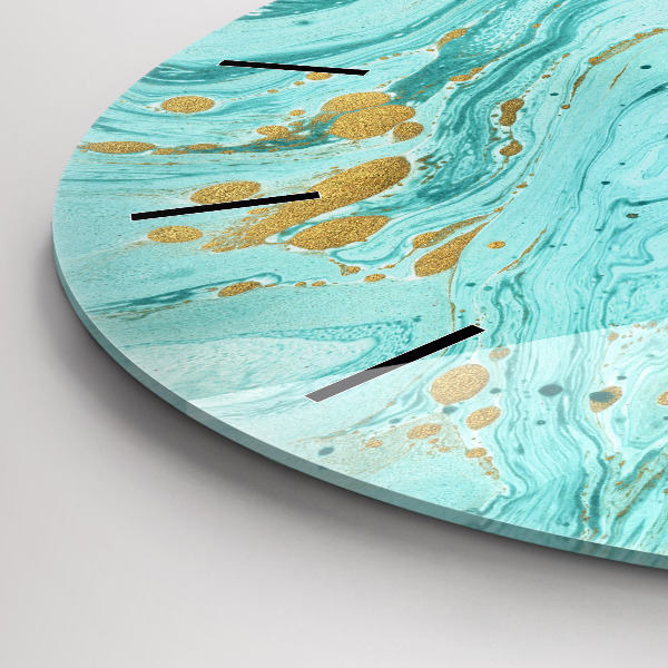 Reloj de pared redondo Textura de mármol