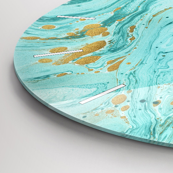 Reloj de pared redondo Textura de mármol