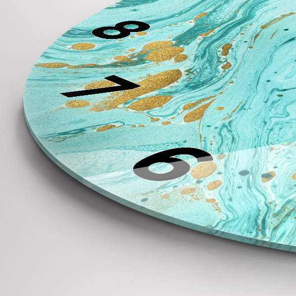 Reloj de pared redondo Textura de mármol