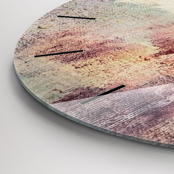 Reloj redondo pared Abstracción pintada