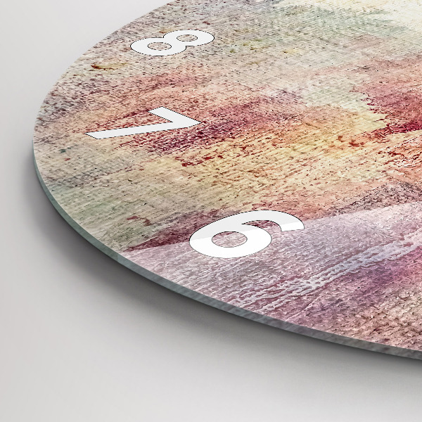 Reloj redondo pared Abstracción pintada