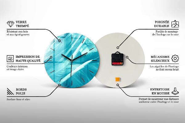 Reloj de pared redondo Elefante flotante en el océano