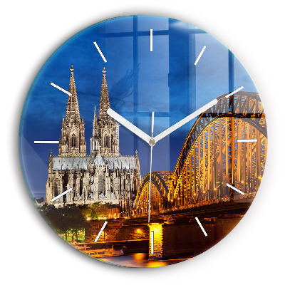 Reloj de cristal redondo Puente en Alemania