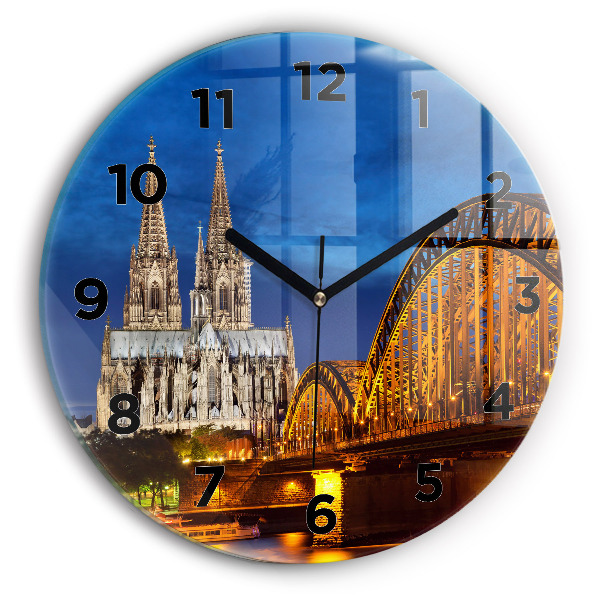 Reloj de cristal redondo Puente en Alemania