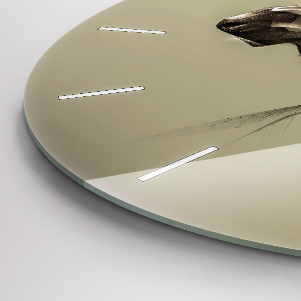 Reloj de pared redondo Alce gráfico