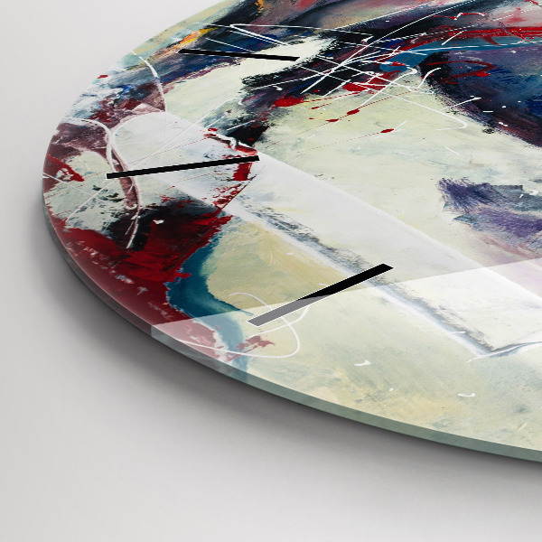 Reloj redondo pared Ilustración Caballos al galope