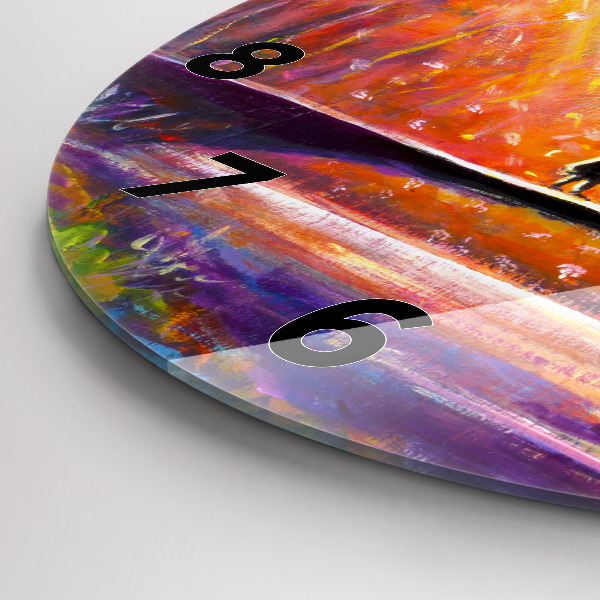 Reloj de pared redondo Pareja en el bosque