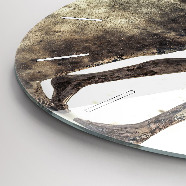 Reloj de pared redondo Abstracción gente arena