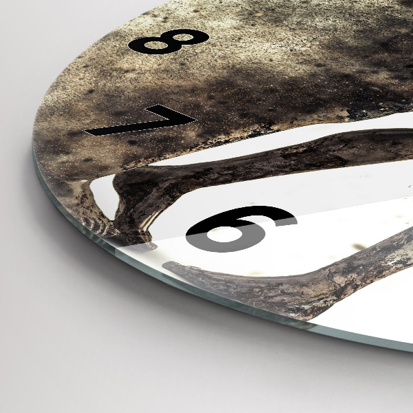 Reloj de pared redondo Abstracción gente arena