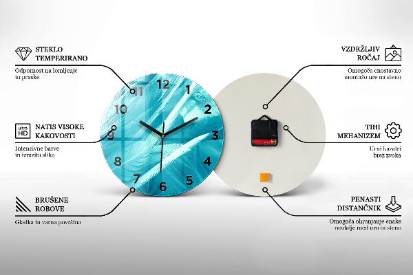 Reloj de pared redondo Sydney al atardecer