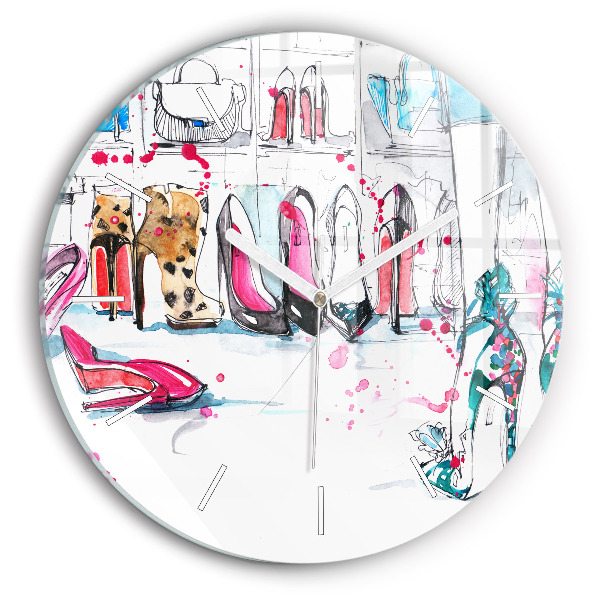 Reloj de pared redondo Elemento de feminidad