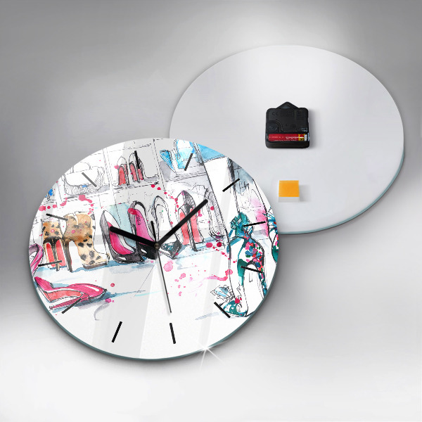 Reloj de pared redondo Elemento de feminidad