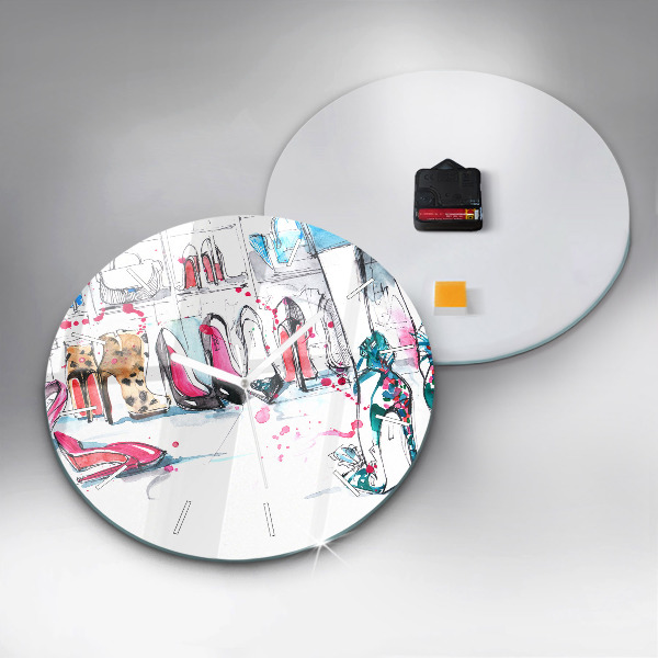 Reloj de pared redondo Elemento de feminidad