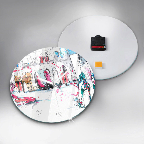 Reloj de pared redondo Elemento de feminidad