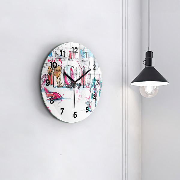 Reloj de pared redondo Elemento de feminidad
