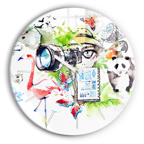 Reloj de pared redondo Zoólogo