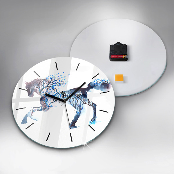 Reloj de cristal redondo Naturaleza animal Altruismo