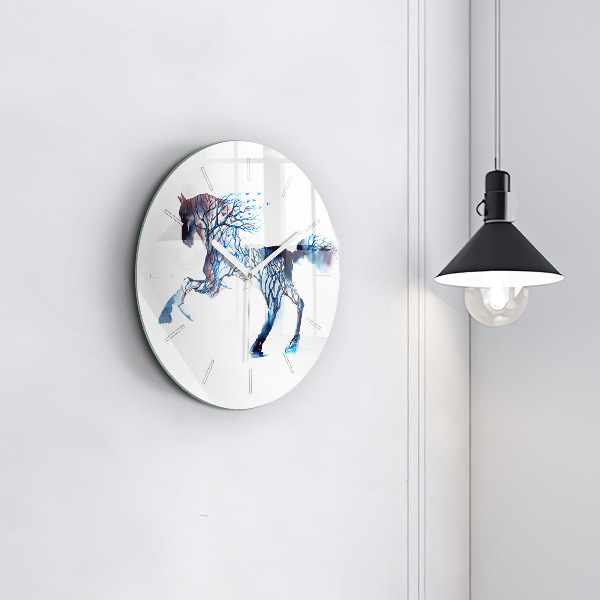 Reloj de cristal redondo Naturaleza animal Altruismo