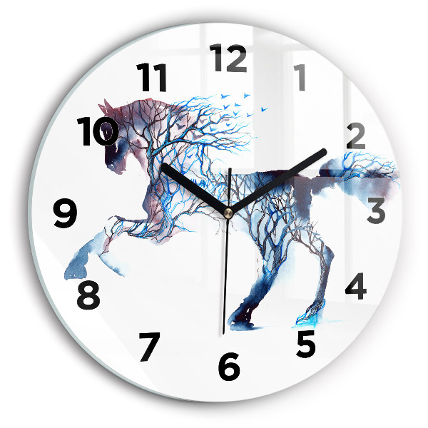 Reloj de cristal redondo Naturaleza animal Altruismo