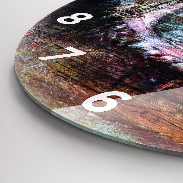 Reloj de pared redondo Arte callejero Ojo