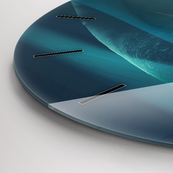 Reloj de cristal redondo Imagen de un águila volando