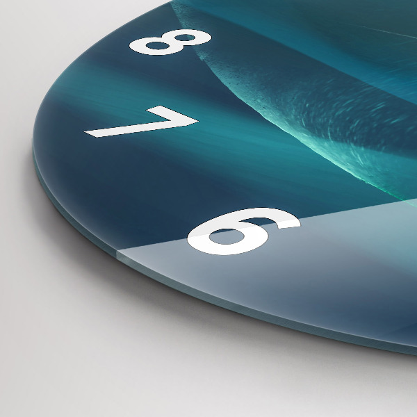 Reloj de cristal redondo Imagen de un águila volando