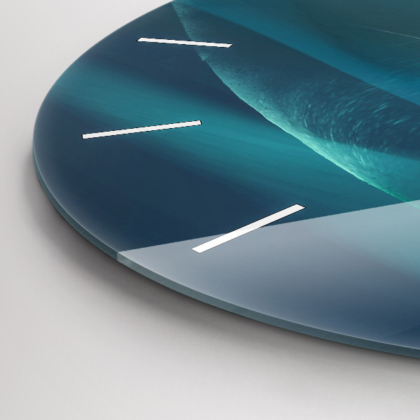 Reloj de cristal redondo Imagen de un águila volando