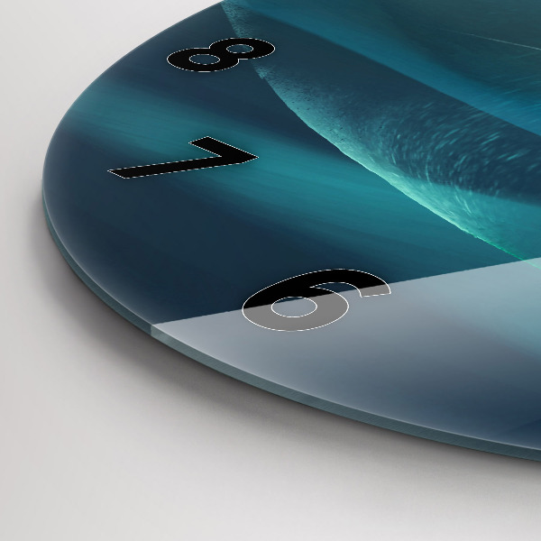 Reloj de cristal redondo Imagen de un águila volando