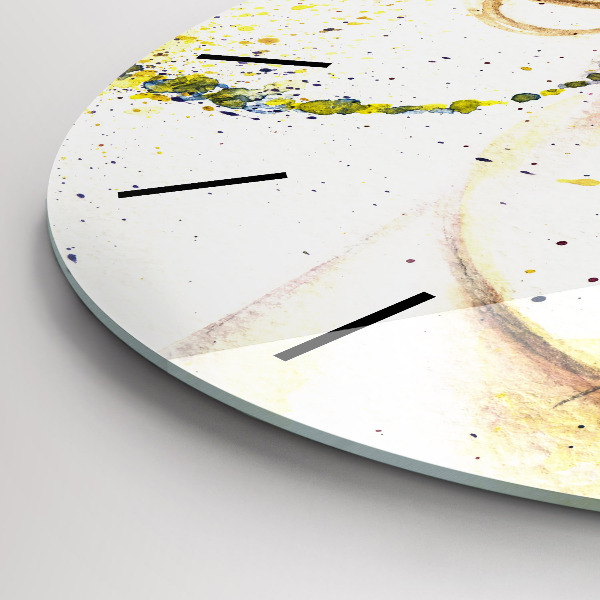 Reloj de cristal redondo Retrato de una mujer misteriosa